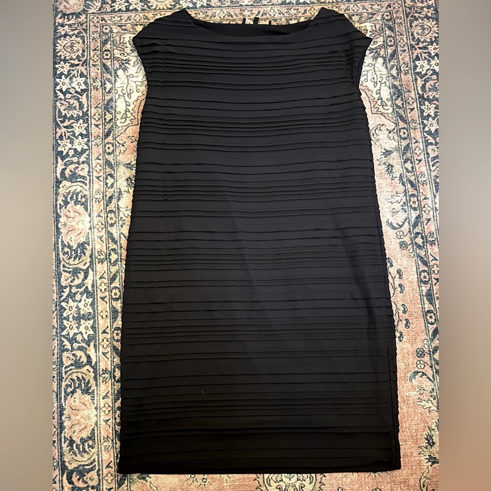 Evan-Picone Black Petite Bandaged Dress